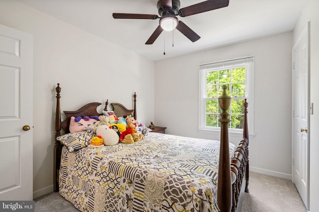 175 Mt Hope Church Rd, Stafford, VA 22554 - carpeted bedroom featuring baseboards and ceiling fan