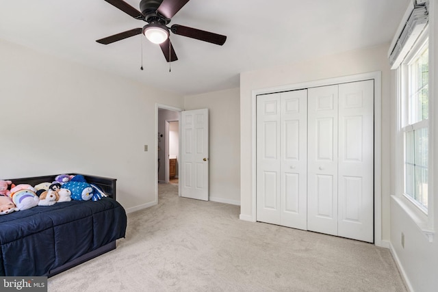 175 Mt Hope Church Rd, Stafford, VA 22554 - carpeted bedroom featuring ceiling fan and a closet