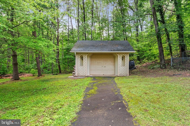 175 Mt Hope Church Rd, Stafford, VA 22554 - view of outbuilding featuring driveway and a forest view