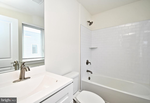 287 Yards Ct, Hatboro, PA 19040 - bathroom featuring toilet, vanity, and shower / washtub combination