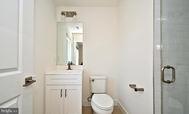 287 Yards Ct, Hatboro, PA 19040 - bathroom featuring toilet, vanity, and a tile shower