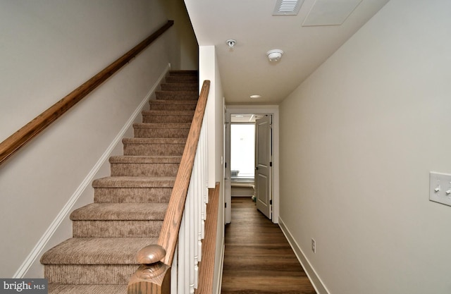 287 Yards Ct, Hatboro, PA 19040 - staircase featuring wood finished floors and baseboards