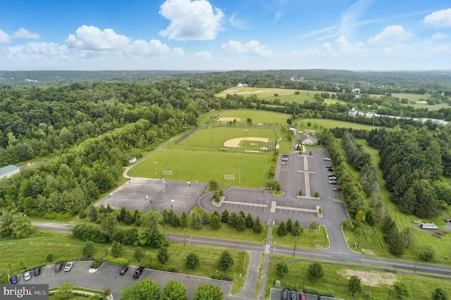 3750 Christopher Day Rd, Doylestown, PA 18902 - aerial overview of property's location with a heavily wooded area