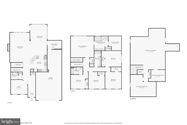 7912 Meridian Dr, Pasadena, MD 21122 - view of property floor plan
