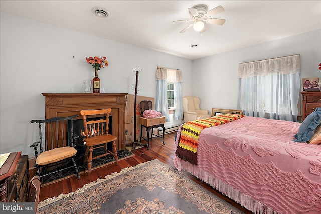 13220 Bank St, Bishopville, MD 21813 - bedroom featuring wood-type flooring and a ceiling fan