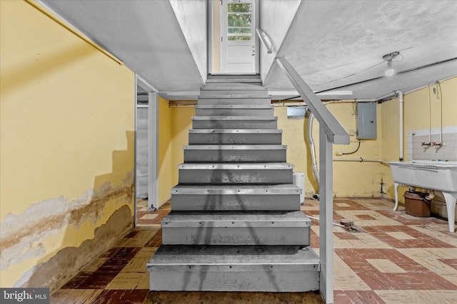 3415 E Market St, York, PA 17402 - stairway with electric panel