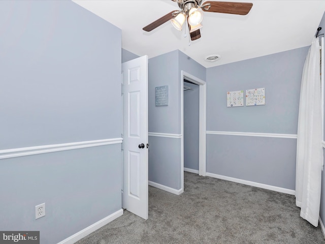 6848 Whistling Swan Way, New Market, MD 21774 - unfurnished bedroom featuring carpet floors, a closet, and ceiling fan