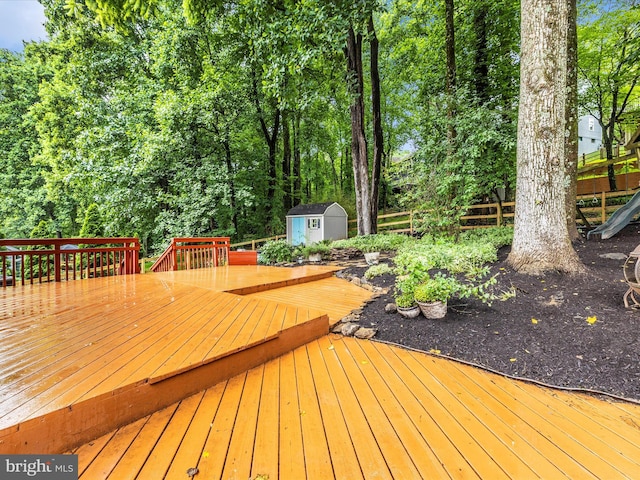 6848 Whistling Swan Way, New Market, MD 21774 - deck featuring a shed