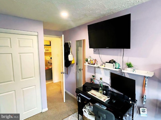 13533 Demetrias Way, Germantown, MD 20874 - carpeted office space featuring baseboards and a textured ceiling