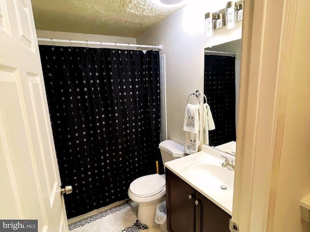 13533 Demetrias Way, Germantown, MD 20874 - bathroom with vanity, curtained shower, and a textured ceiling