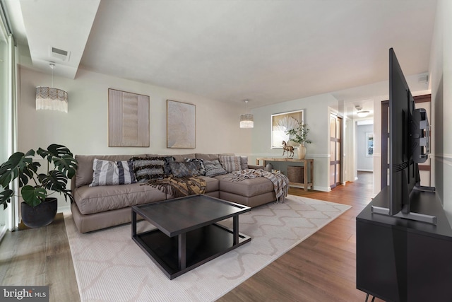 1413 Northgate Sq Unit 13/2A, Reston, VA 20190 - living area with wood finished floors