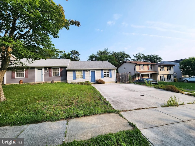 3486 Marble Arch Dr, Pasadena, MD 21122 - ranch-style house featuring driveway and a front lawn