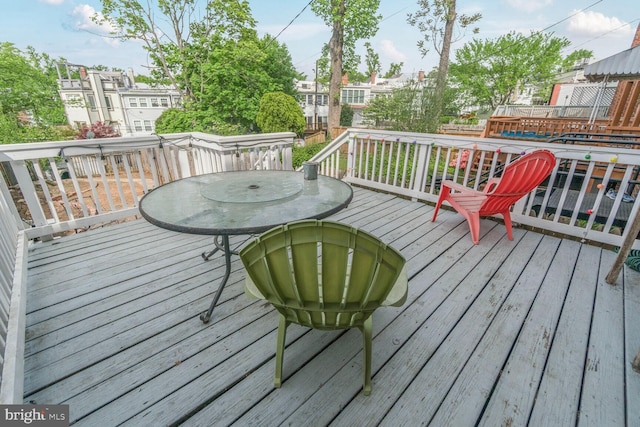 2316 Huidekoper Pl NW, Washington, DC 20007 - deck featuring outdoor dining area