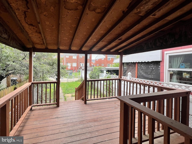 1932 Inverton Rd, Baltimore, MD 21222 - view of wooden terrace