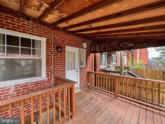 1932 Inverton Rd, Baltimore, MD 21222 - view of wooden deck
