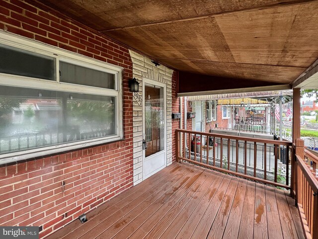 1932 Inverton Rd, Baltimore, MD 21222 - view of wooden porch