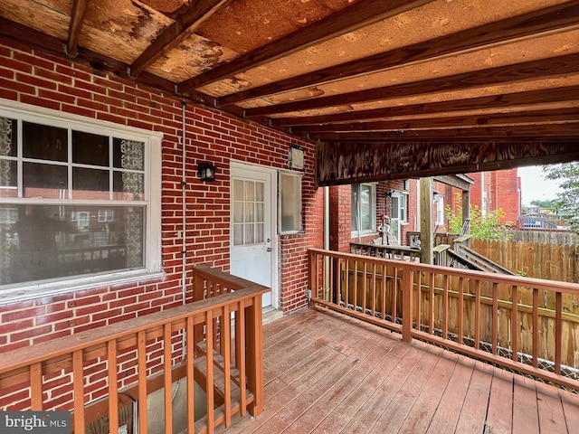 1932 Inverton Rd, Baltimore, MD 21222 - view of wooden deck