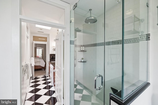 1827 Phelps Pl NW, Washington, DC 20008 - ensuite bathroom with a shower stall and tile patterned floors