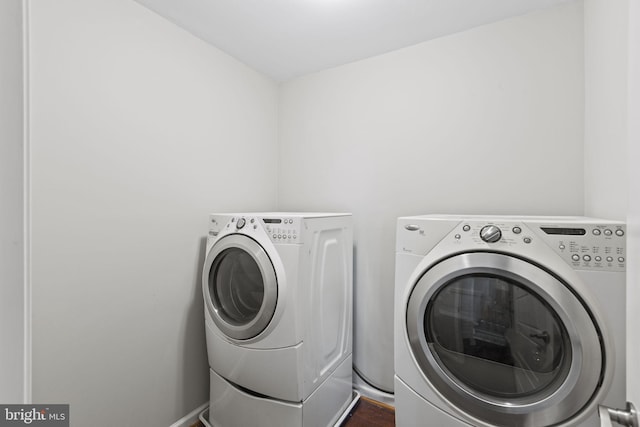 23170 Longview Blvd, Bushwood, MD 20618 - laundry area with separate washer and dryer