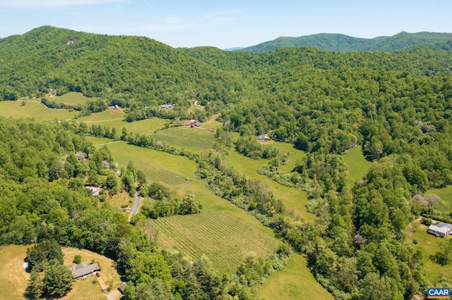1362 Fortunes Cove Ln, Lovingston, VA 22949 - aerial view of a forest and mountains