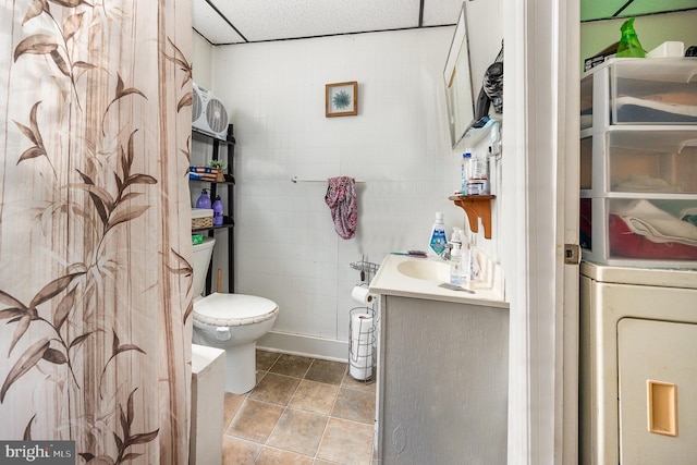 15-17 Locust St, Duncannon, PA 17020 - full bathroom with vanity, toilet, and washer / dryer