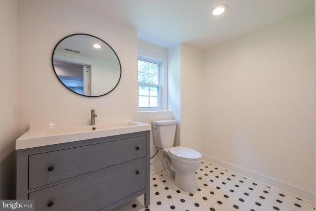 549 E Lafayette Dr, West Chester, PA 19382 - half bathroom featuring vanity and tile patterned floors