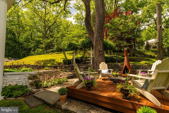 11 Conshohocken State Rd, Gladwyne, PA 19035 - view of wooden deck