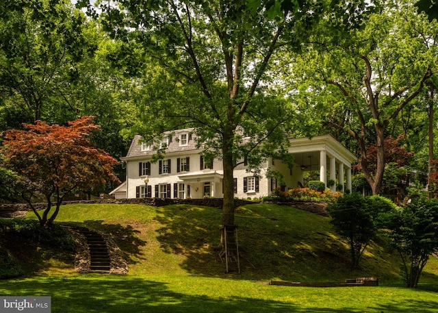 11 Conshohocken State Rd, Gladwyne, PA 19035 - view of front of house featuring a front yard