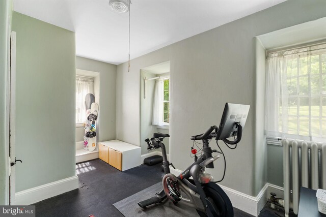 11 Conshohocken State Rd, Gladwyne, PA 19035 - exercise area with radiator and baseboards