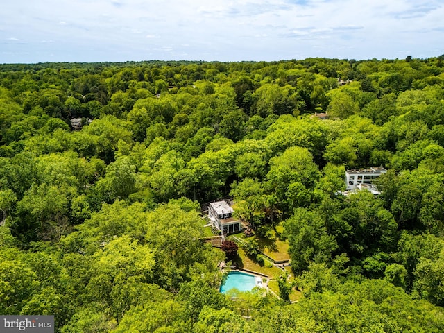 11 Conshohocken State Rd, Gladwyne, PA 19035 - aerial view of a forest and a pool