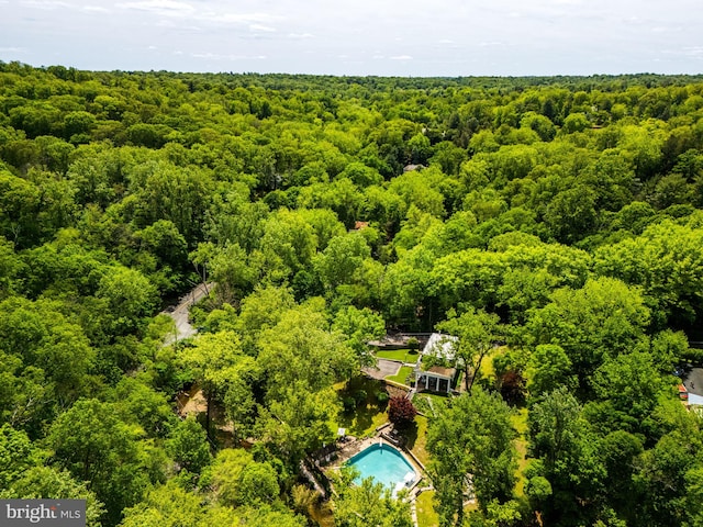 11 Conshohocken State Rd, Gladwyne, PA 19035 - aerial view of a forest and a pool