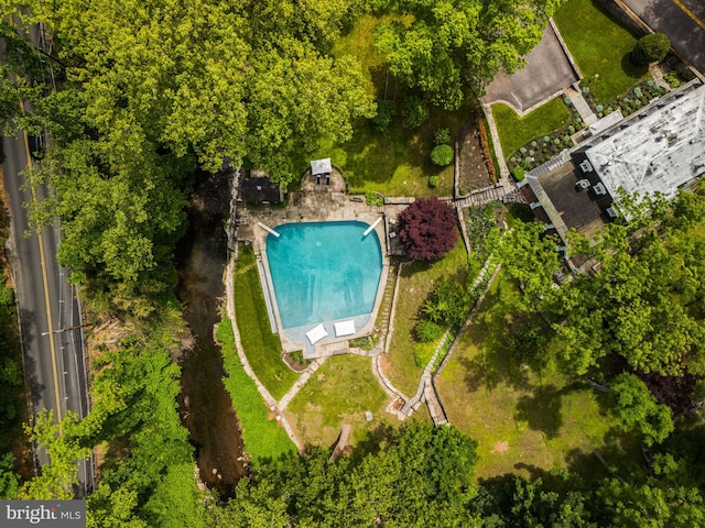 11 Conshohocken State Rd, Gladwyne, PA 19035 - aerial view of a pool area