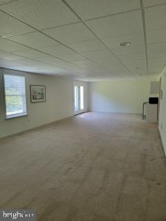 339 Carlisle Dr, Avondale, PA 19311 - empty room with carpet flooring and a drop ceiling