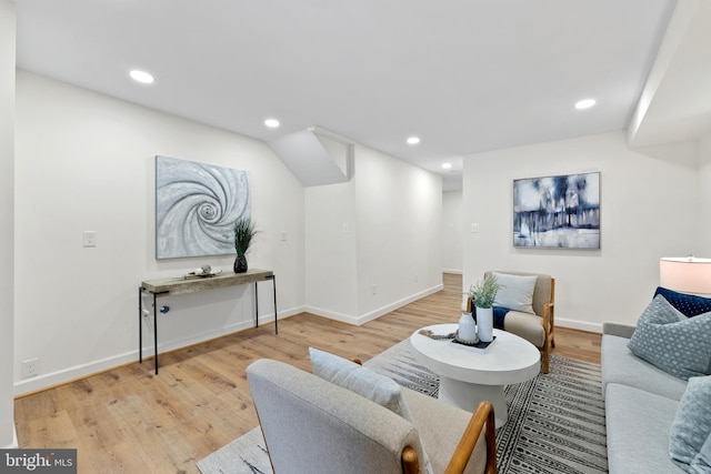 713 Tewkesbury Pl NW, Washington, DC 20012 - living area with wood finished floors, recessed lighting, and baseboards