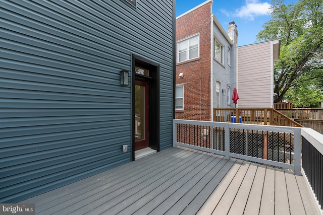 713 Tewkesbury Pl NW, Washington, DC 20012 - view of deck