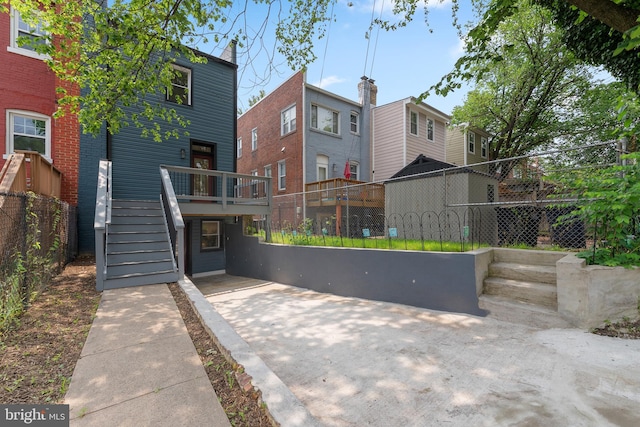 713 Tewkesbury Pl NW, Washington, DC 20012 - view of front facade with stairs