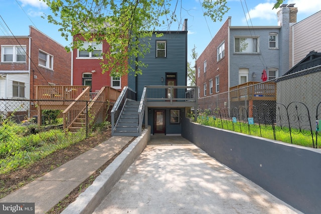 713 Tewkesbury Pl NW, Washington, DC 20012 - view of building exterior with stairway