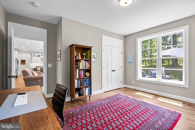 904 Misty Manor Ln, Millersville, MD 21108 - home office featuring wood finished floors