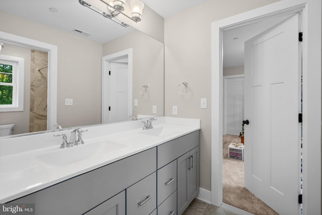 904 Misty Manor Ln, Millersville, MD 21108 - full bathroom with double vanity and a tile shower