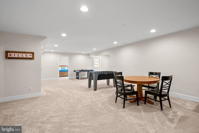 904 Misty Manor Ln, Millersville, MD 21108 - dining room featuring recessed lighting and light colored carpet