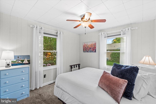 412 Marshall Ave, Colonial Beach, VA 22443 - carpeted bedroom featuring ceiling fan