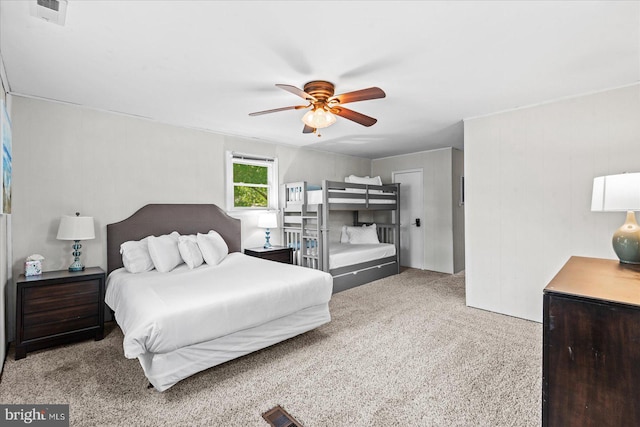 412 Marshall Ave, Colonial Beach, VA 22443 - carpeted bedroom with ceiling fan