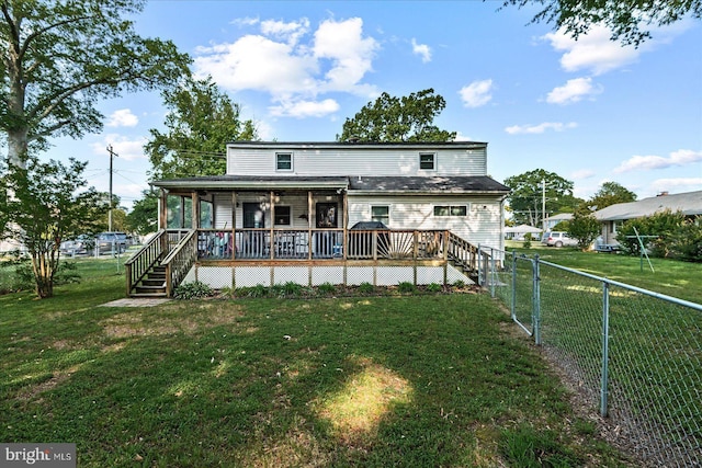 412 Marshall Ave, Colonial Beach, VA 22443 - back of house featuring stairway
