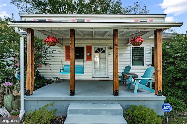 412 Marshall Ave, Colonial Beach, VA 22443 - property entrance featuring covered porch