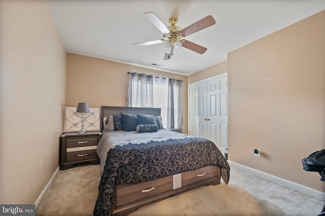 2652 Academic Ct, Waldorf, MD 20603 - bedroom featuring light carpet, baseboards, and a closet