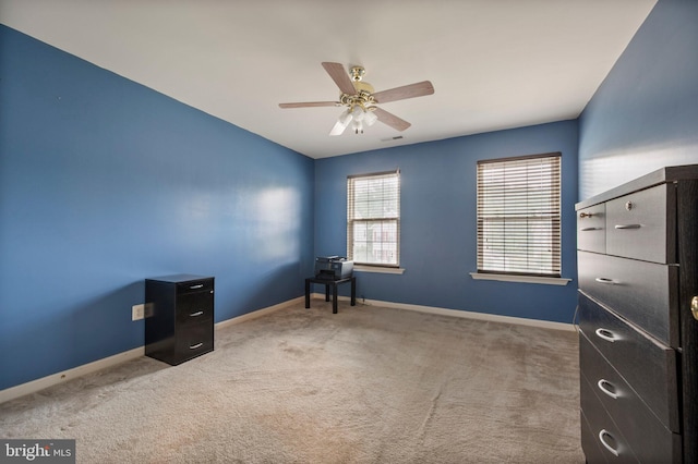 2652 Academic Ct, Waldorf, MD 20603 - unfurnished bedroom with carpet floors, baseboards, and a ceiling fan
