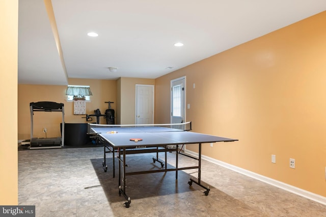 2652 Academic Ct, Waldorf, MD 20603 - recreation room featuring baseboards and recessed lighting