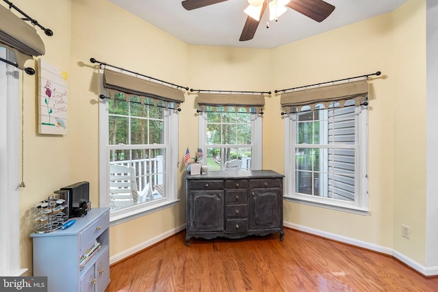 240 Charleston Rd, Ocean Pines, MD 21811 - bedroom featuring wood finished floors and a ceiling fan