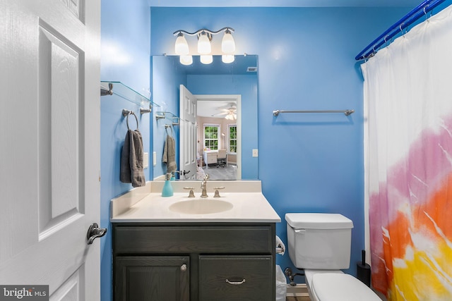 240 Charleston Rd, Ocean Pines, MD 21811 - full bathroom featuring vanity and ceiling fan