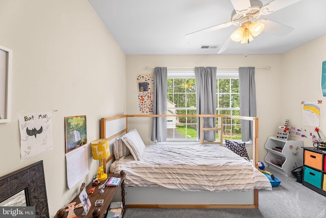 240 Charleston Rd, Ocean Pines, MD 21811 - carpeted bedroom with a ceiling fan